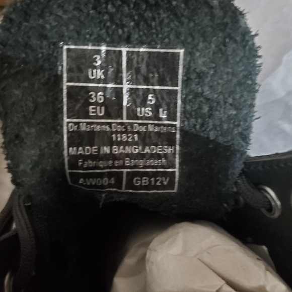 - New Dr. Martens 1460 Black Combat Boots 5 - Picture 7 of 7